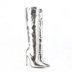 Women's Croc Patent Leather Pointed Toe Stilettos Knee High Boots -Ladies Fashion Shoes wj 515 6.jpg.mst