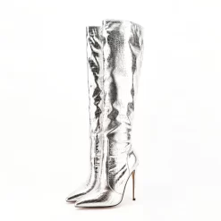 Women's Croc Patent Leather Pointed Toe Stilettos Knee High Boots -Ladies Fashion Shoes wj 515 7.jpg.mst