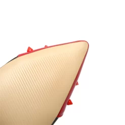 Black And White Stripe Ankle Boots Red Rivets Pointed Toe Stilettos Booties -Ladies Fashion Shoes wj a423 7.jpg.mst