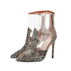 Women's Horsehair Leopard Print Pointed Toe Stiletto Heel Ankle Booties -Ladies Fashion Shoes women s horsehair leopard print pointed toe stiletto heel ankle booties 7 1 1.jpg.mst