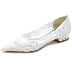 Women's Lace Pointed Toe Wedding Flat 15 Women's Lace Pointed Toe Wedding Flat -Ladies Fashion Shoes women s lace pointed toe wedding flat 6 1.jpg.mst