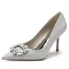 Women's Rhinestone Party Glitter Heel Pumps