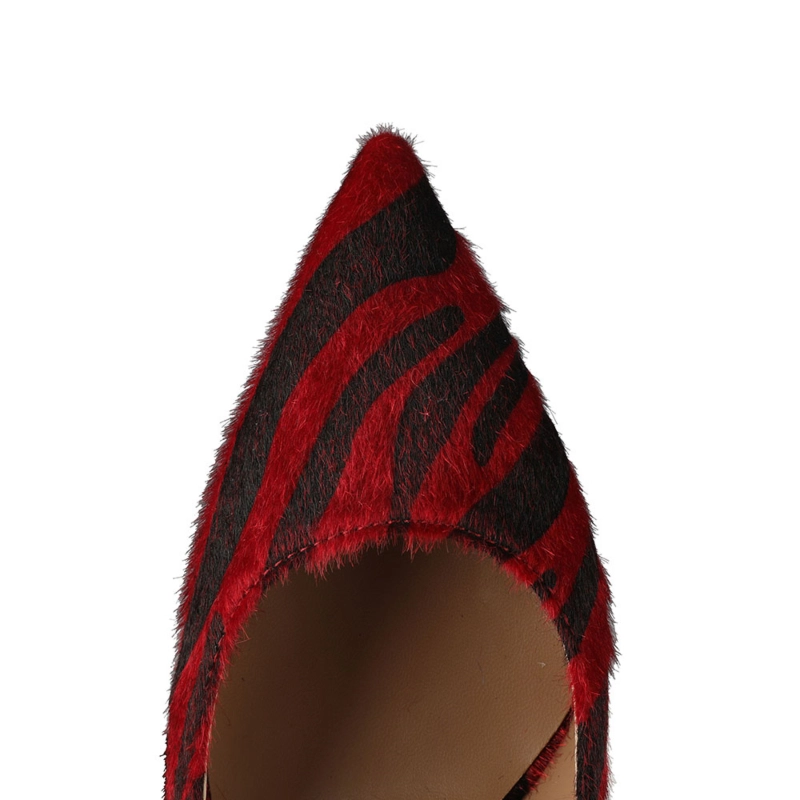 Zebra Printed Womens Wedge Heel Shoes Dress Pumps 4 Inch Heels - Image 7